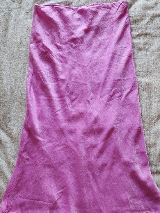 wild fable Dresses & Skirts - Wild Fable Pink Satin Midi Maxi Skirt Size Small Y2K Bias Cut